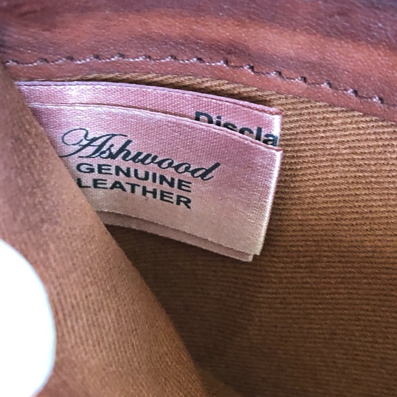 Ashwood Genuine Woven Leather Zip Closure Ladies Wallet Brown - Picture 15 of 16